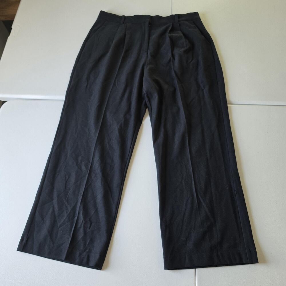 Abercrombie & Fitch Black Wide-Leg Pants